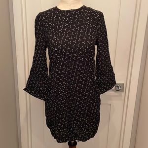 NEW & other stories long bell sleeve dress with nautical print